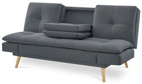 Canapea cu trei locuri ASB-4720 GREY2, gri închis