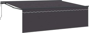 vidaXL Cortina Retractabilă Antracit 450 × 350 cm