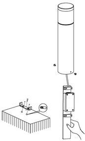 Eglo 94278 - Iluminat exterior LED BASALGO 1, 1xLED/3,7W/230V IP44