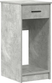 vidaXL Suport turn computer cu sertar gri beton 35x45x77 cm