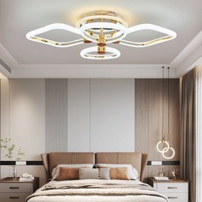 Lustra Led Cu Telecomanda, Elit's, Opal E, 126 w Intensitate Reglabila, RGB