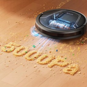 Aspirator robot Honiture V8 Pro CRV549, 5000 Pa, 290 ml, 180 min, Curatare uscata/umeda, 3 viteze, Moduri automate, Zone, Comanda vocala, Honysmart, Negru