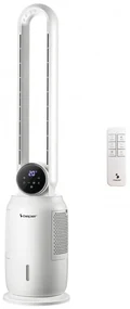 Resigilat: Racitor de aer tip coloana Beper P206RAF300, 65 W, 3 viteze, 2 L, Ionizare, LED, Afisaj tactil, Alb