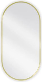 Mexen Loft oglindă baie ovală 90 x 45 cm, ramă aurie - 9851-090-045-000-50