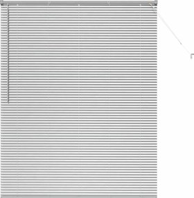 vidaXL Jaluzele venetiene Manual Argintiu 175 x 140 cm Aluminiu