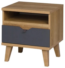 Noptieră Mimone NS (Stejar auriu + grafit). 1051788