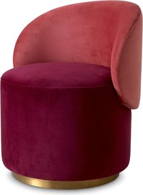 Fotoliu pivotant modern design LUX Chair Greer, Savona bordeaux red