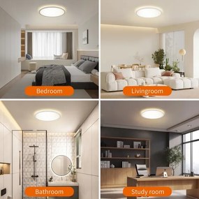 Brilagi - Lampă LED dimabilă ULTRA SLIM, 24W/230V, Ø 42 cm, albă + telecomandă