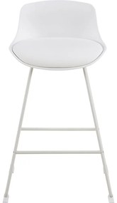 Scaun de bar alb (înălțime șezut 66 cm) Tina – Actona