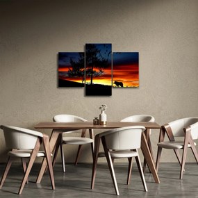 Tablou - Silueta unui lup (90x60 cm)