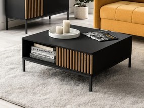 OFERTA Masuta de cafea MEORATI 80x80 cm, negru/artisan stejar calitatea a II-a
