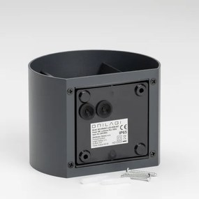 Aplică LED de exterior Brilagi RONDO LED/6W/230V antracit IP54