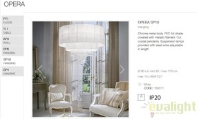 Candelabru clasic / Lustra design elegant OPERA SP10 bianco 165011