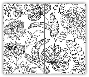 Tocator din sticla model floare