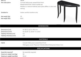 Consola design LUX cu blat din marmura Javier