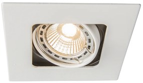 Spot îngropat pătrat alb rotativ și înclinabil - Artemis