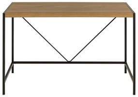 Birou cu aspect de lemn de stejar 60x120 cm Bahamas – Actona