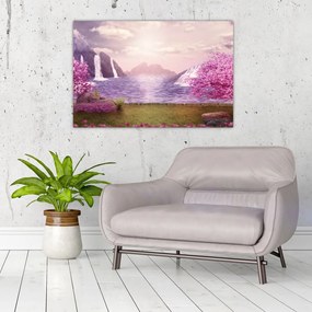 Tablou cu lac (90x60 cm)