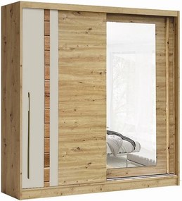 Dressing AVANTGARDE AV3-20, stejar artisan, PAL, cu 2 usi, 200x59x215