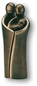Statueta bronz "Cuplu cu nou nascut"