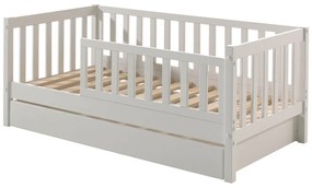 Set TODDLER format în Pat copii pentru copii mici (70 x 140 cm) cu sertar de depozitare.