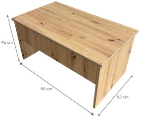 Masa Extensibila Laptop, Intaltime Reglabila, Mobiref, 90 x 52 x 69 cm, PAL Stejar Artisan 18 mm