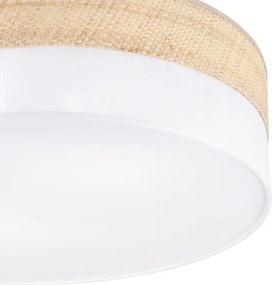 Plafonieră SIRJA BOHO 2xE27/15W/230V, Ø 45 cm, bej/alb