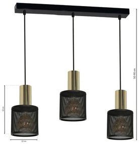 Lustră pe cablu ARES 3xE27/60W/230V