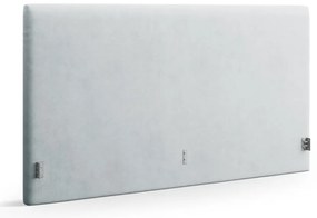 Tăblie de pat gri deschis tapițată 170,5x100 cm Remo – Micadoni