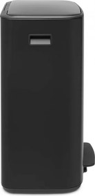 Coș Brabantia Bo Pedal 1003185, 60 L, închidere ușoară, bază antiderapantă, negru
