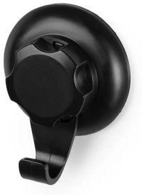 Set 4 cârlige autoadezive de perete Compactor Bestlock Black, ⌀ 5,4 cm, negru