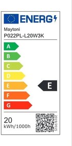 Pendul LED design tehnic Ray alb