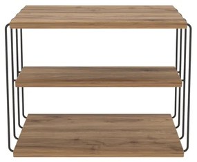 Măsuță laterală LIFON 40x50 cm maro/neagră