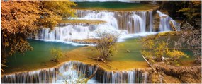 Tablou - Cascada Huay Mae Khamin, Thailanda (120x50 cm)