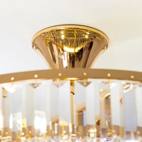 Lustră de cristal aplicată Brilagi CRYSTAL 5xE14/40W/230V auriu