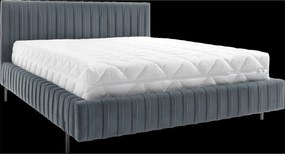 Pat lemn masiv Tapițat Plix cu Ladă Depozitare Personalizabil 140/160/180 x 200 cm - Velvetmat 100, 180 x 200 cm