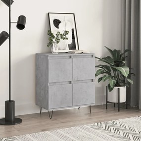 831216 vidaXL Servantă, gri beton, 60x35x70 cm, lemn prelucrat