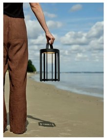 Felinar cu LED negru cu USB (înălțime 30 cm) pentru exterior Firefly – Zone