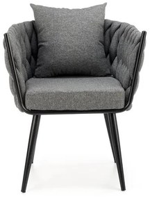 Fotoliu tapitat Avatar gri - H77 cm