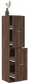 vidaXL Dulap de farmacie, stejar maro, 40x41x174,5 cm, lemn prelucrat