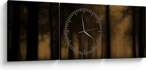 Tablou - Pădurea întunecată (cu ceas) (90x30 cm)