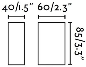 FARO 70567N - Aplică perete exterior LED CANON LED/4W/230V IP44