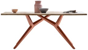 Masa dreptunghiulara cu blat din lemn de salcam Tables&amp;Co 160x90 cm maro