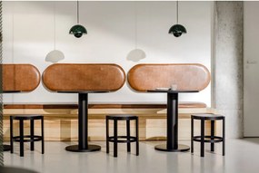 Masă de dining rotundă cu blat cu aspect de lemn de stejar ø 65 cm Sool – noo.ma