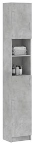 Dulap de baie, gri beton, 32 x 25,5 x 190 cm, PAL Gri beton, 1