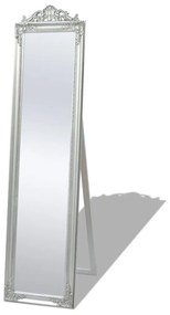 vidaXL Oglindă verticală in stil baroc 160 x 40 cm argintiu