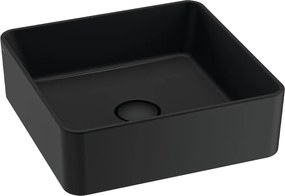 Lavoar pe blat Gala Hera finisaj negru mat 38x38 cm