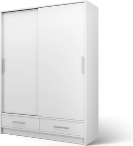 Dulap cu uși glisante Estantte II, 150x60x200 cm – Alb