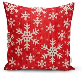 Set 4 fețe de pernă și un napron de masă cu model de Crăciun Minimalist Cushion Covers Happy Holiday