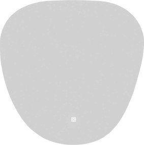 Oglindă lemn masiv cu iluminare LED si acționare touch 48x47cm